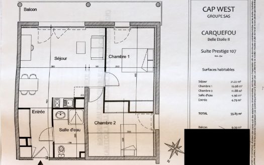 RENTAL INVESTMENT – Carquefou – Cap West Belle Etoile 2 tourist residence – 7.77% return