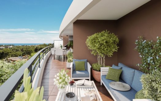 Antibes – Exceptional 3-Bedroom Penthouse with Solarium & Sea View