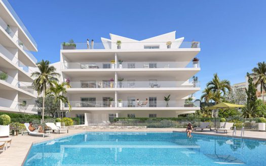 Cannes –  Montfleury –  Spacious apartment with spectacular 228sqm terrace – Prestigious New Residence with Swimming Pool