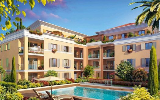 Cannes Palm Beach – 1-Bedroom Apartment with Private Garden – Residence with Swimming Pool