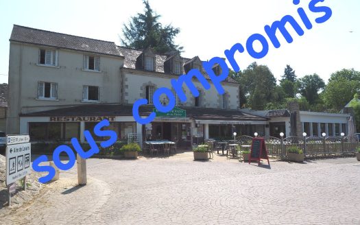 Hotel-Restaurant-Bar, 720sqm, on the banks of the Blavet river