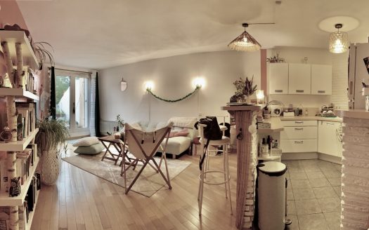 T2 apartment of 47 sqm with south-facing terrace