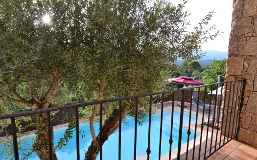 In the peace of a charming hamlet, 15km of the beaches, villa 3 bedrooms with swimming pool, view and large studio
